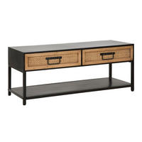 TV-LOWBOARD Hanoi, mehrfarbig, Eisen und MDF, 95 x 38 x 38 cm - Multicolor, Holzwerkstoff/Metall (95/38/38cm) - Mauro Ferretti