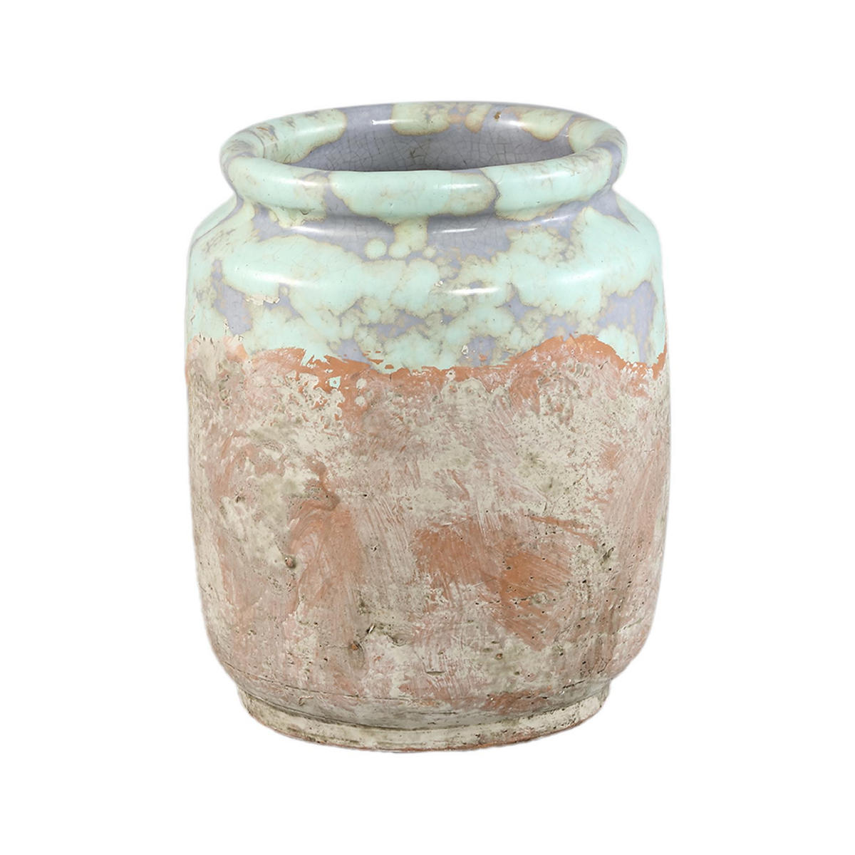 TOPF Breffni Blau 17/17/20.5cm - Blau, Keramik (20.5cm) - PTMD Collection