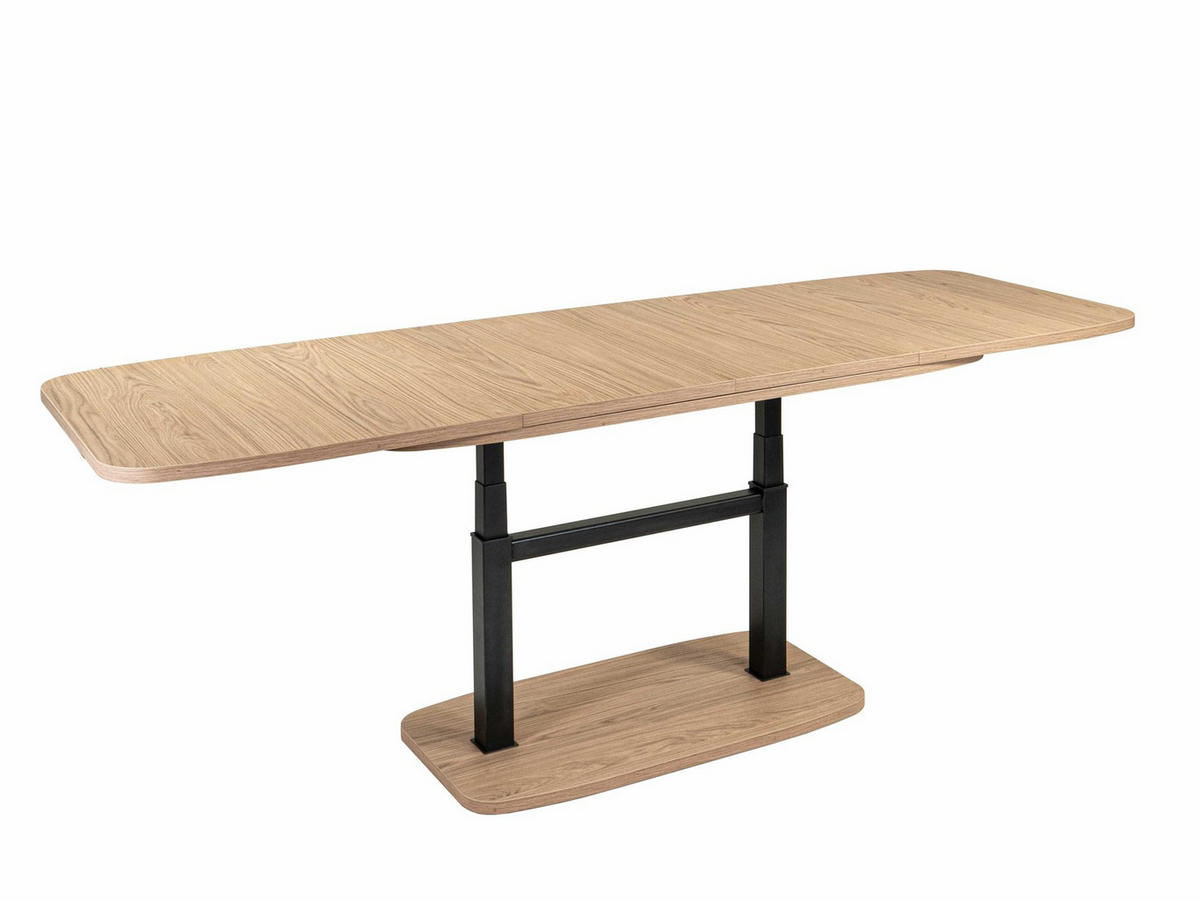 COUCHTISCH höhenverstellbar ausziehbar Cora 110x53x63 Eiche Castello - Eichefarben, Holzwerkstoff (110/63/63cm) - 58aufmkessel