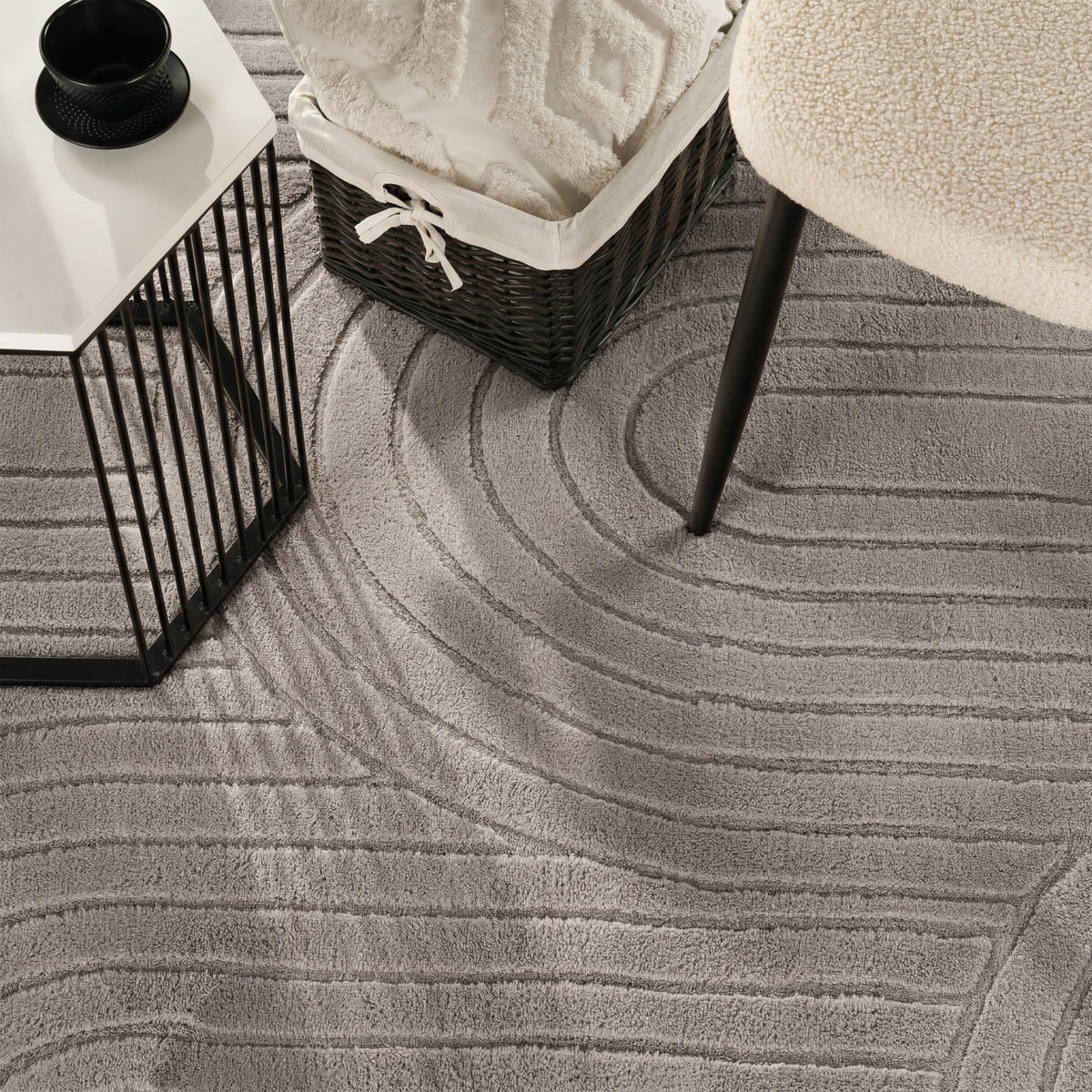 HOCHFLORTEPPICH 200/280 cm Tokio 471 - Taupe, Textil (200/280cm) - Paco Home