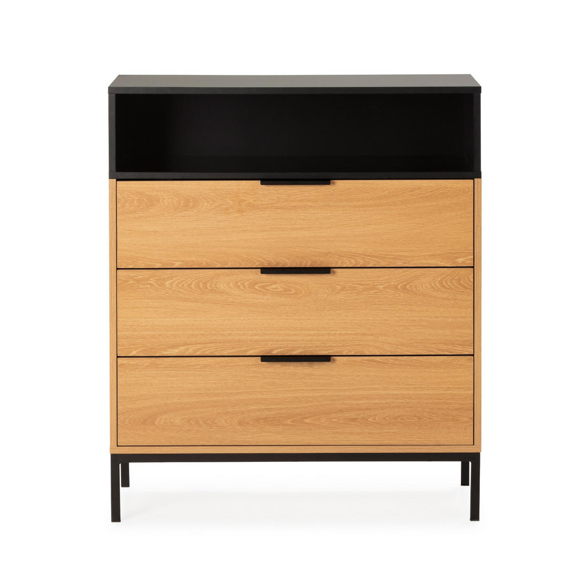 KOMMODE 80/95/40 Nieve Eichenfarbe - Honigeiche, Holzwerkstoff (80/95/40cm) - VS Venta-stock