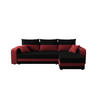 ECKSOFA HEWLET L BIS Sawana 14+13 Rechts mit Schlaffunktion - Rot, Textil (240/140cm) - Bedante