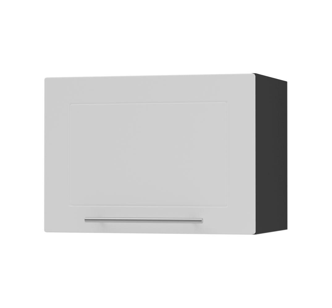 KLAPPHÄNGESCHRANK Kvantum W4B/45 Weiß Matt / Schwarz Matt 45 / 32,5 / 36cm - Schwarz/Weiß, Holz/Holzwerkstoff (45/36/32.5cm) - Feldmann-Wohnen