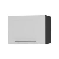 KÜCHENHÄNGESCHRANK Kvantum W4B/50 Weiß Matt / Schwarz Matt 50 / 32,5 / 36cm - Schwarz/Weiß, Holz/Holzwerkstoff (50/36/32.5cm) - Feldmann-Wohnen