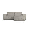 ECKSOFA rechts Kendal aus Samt dunkelgrau 4 Sitzplätze - Dunkelgrau, Textil (173/256cm) - Micadoni