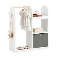KINDERGARDEROBE Weiß - Weiß, Holzwerkstoff (97/108/35cm) - SoBuy