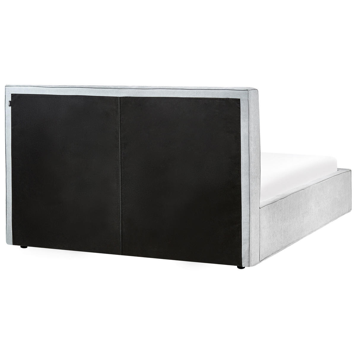 BETT mit Stauraum 160/200 cm Hellblau Moissac - Blau/Schwarz, Textil (160/200cm) - Beliani