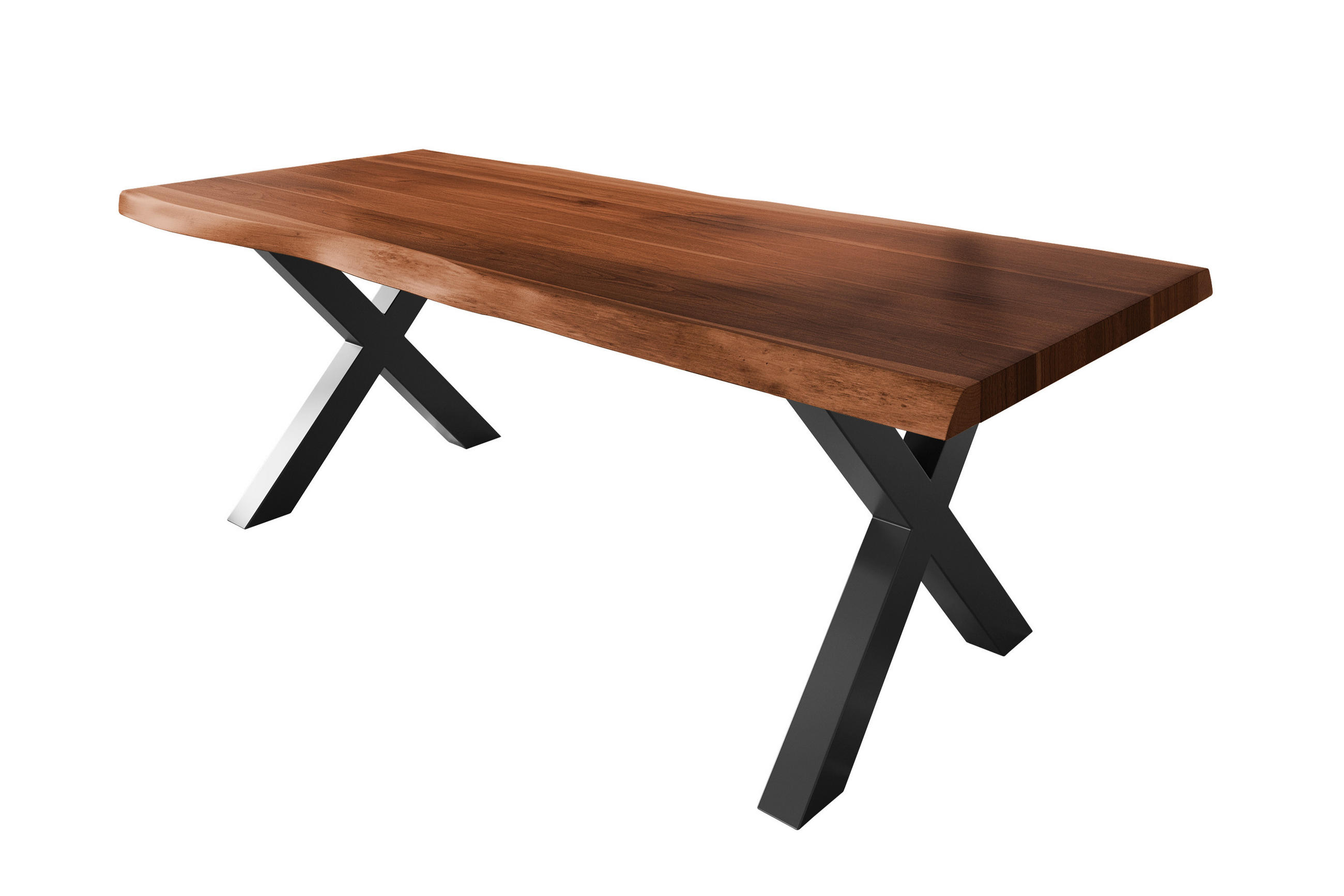 ESSTISCH TITAN - Schwarz/Braun, Holz (110/240/79cm) - SAM