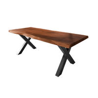 ESSTISCH TITAN - Schwarz/Braun, Holz (110/240/79cm) - SAM
