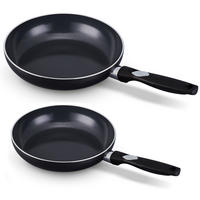 BRATPFANNEN-SET BratPFANNENSET Pro Induc Ø 24 und 28 cm – geeignet für alle Wärmequellen – keramische Antihaftbeschichtung - Schwarz, Metall (1/2/2cm)
