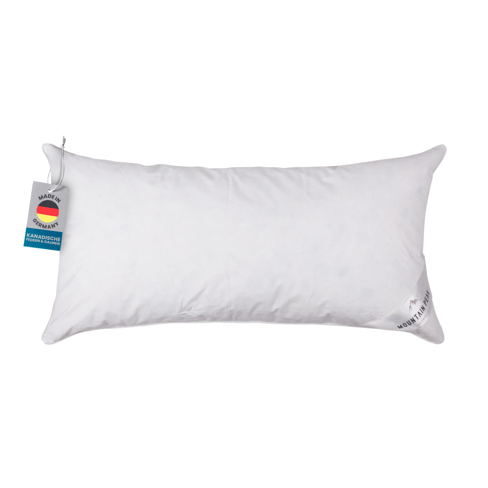 KOPFKISSEN Mountain Peak 40 x 80cm - Weiß, Textil (80/40cm) - Bestlivings