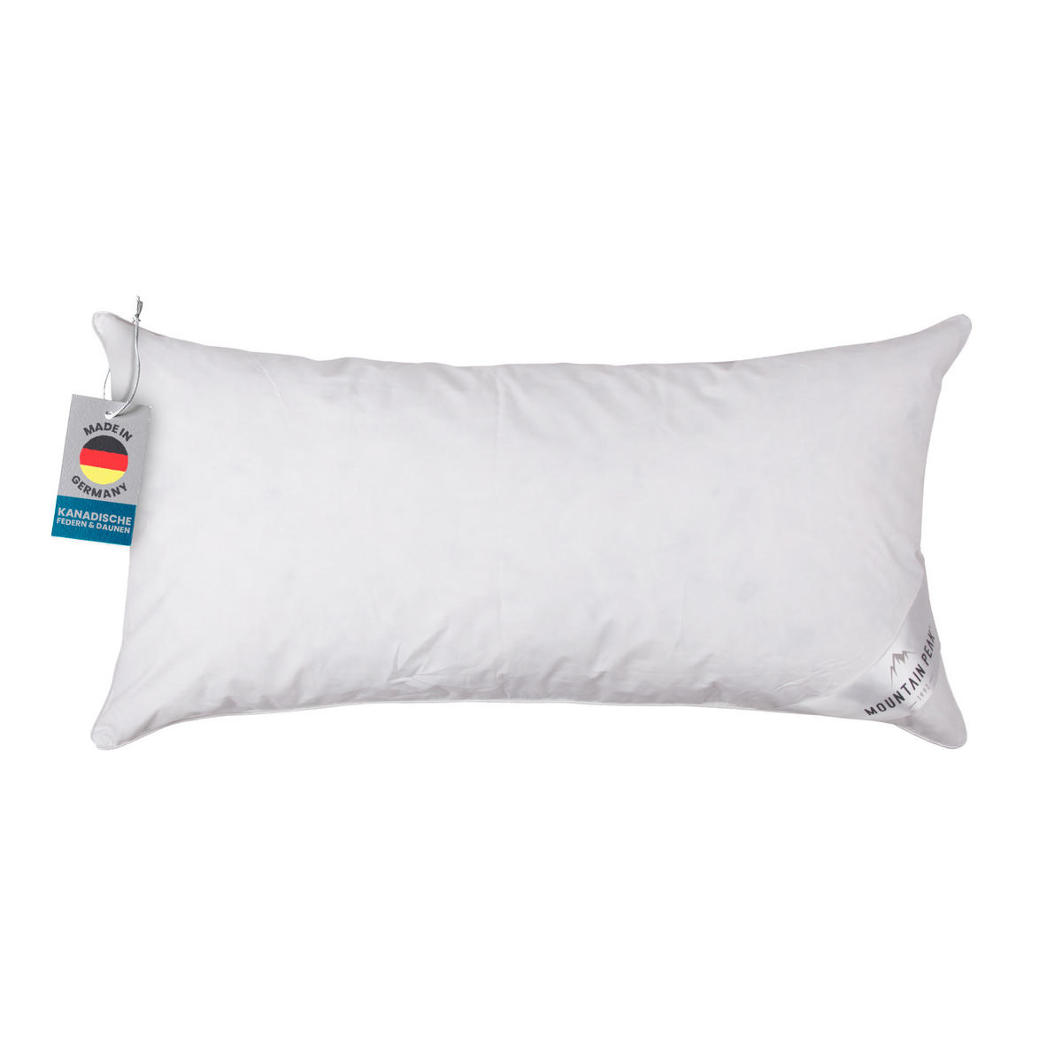 KOPFKISSEN Mountain Peak 40 x 80cm - Weiß, Textil (80/40cm) - Bestlivings