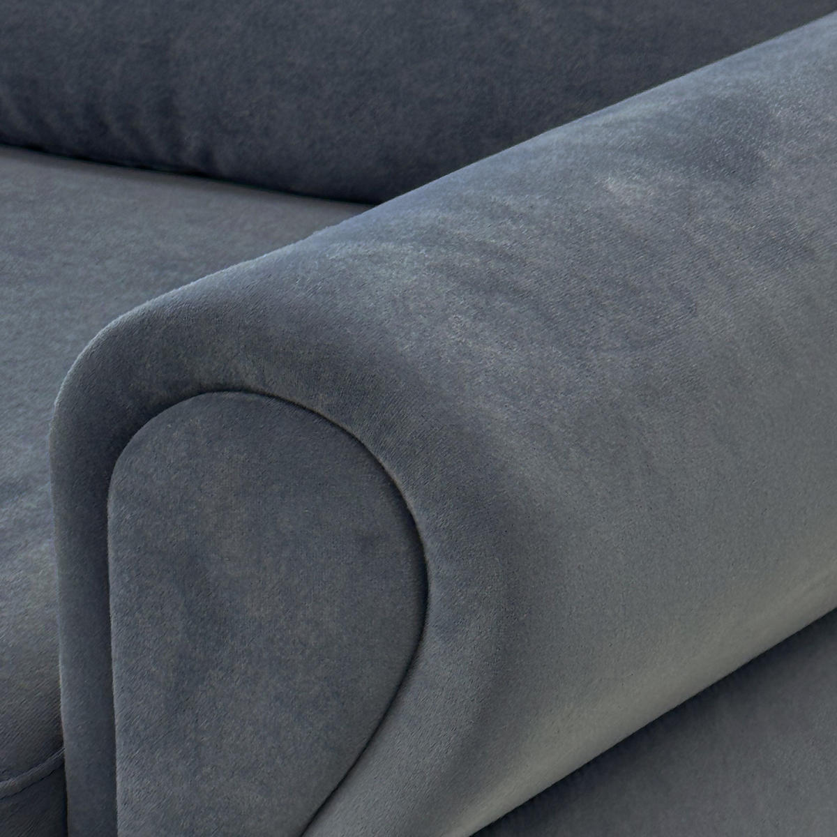 2-SITZER SOFA Polyester Dunkelgrau mit abnehmbaren Bezügen - Dunkelgrau, Holzwerkstoff/Textil (173.5/92/81cm) - WISHDOR