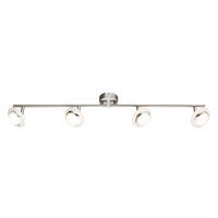 LED DECKENLEUCHTE Metall Silber schwenkbar - Silberfarben, Metall (80/10/13.5cm) - Globo Lighting