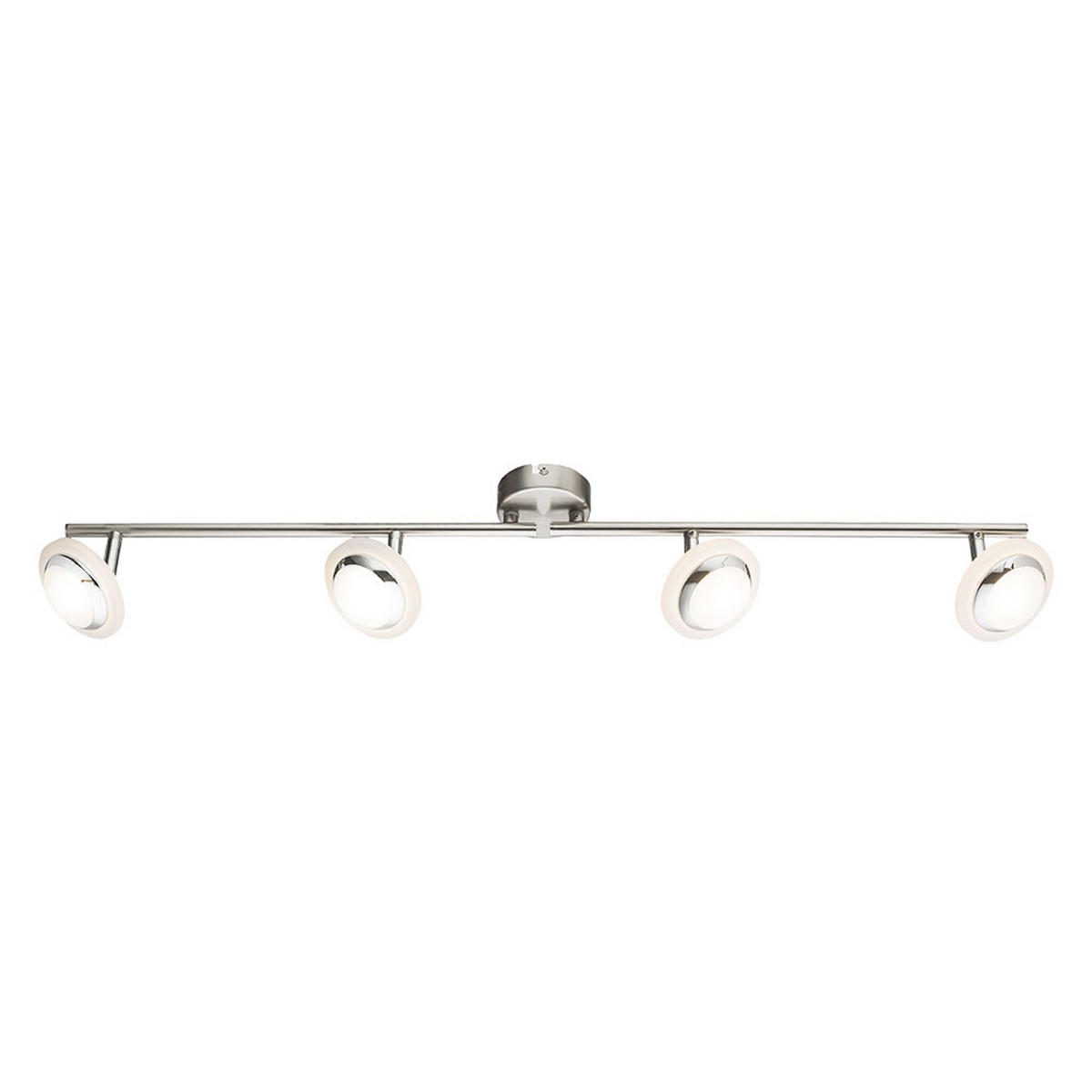 LED DECKENLEUCHTE Metall Silber schwenkbar - Silberfarben, Metall (80/10/13.5cm) - Globo Lighting