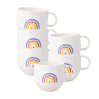 HENKELBECHER BE HAPPY With Love bunt 290 ml 6er Set - Multicolor, Keramik (0.29L) - Villeroy & Boch