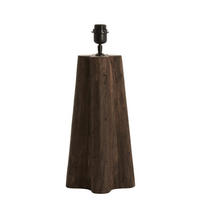 LAMPENFUSS Navelli Grau 15/15/40 cm - Grau, Holz (15/15/40cm) - Light & Living