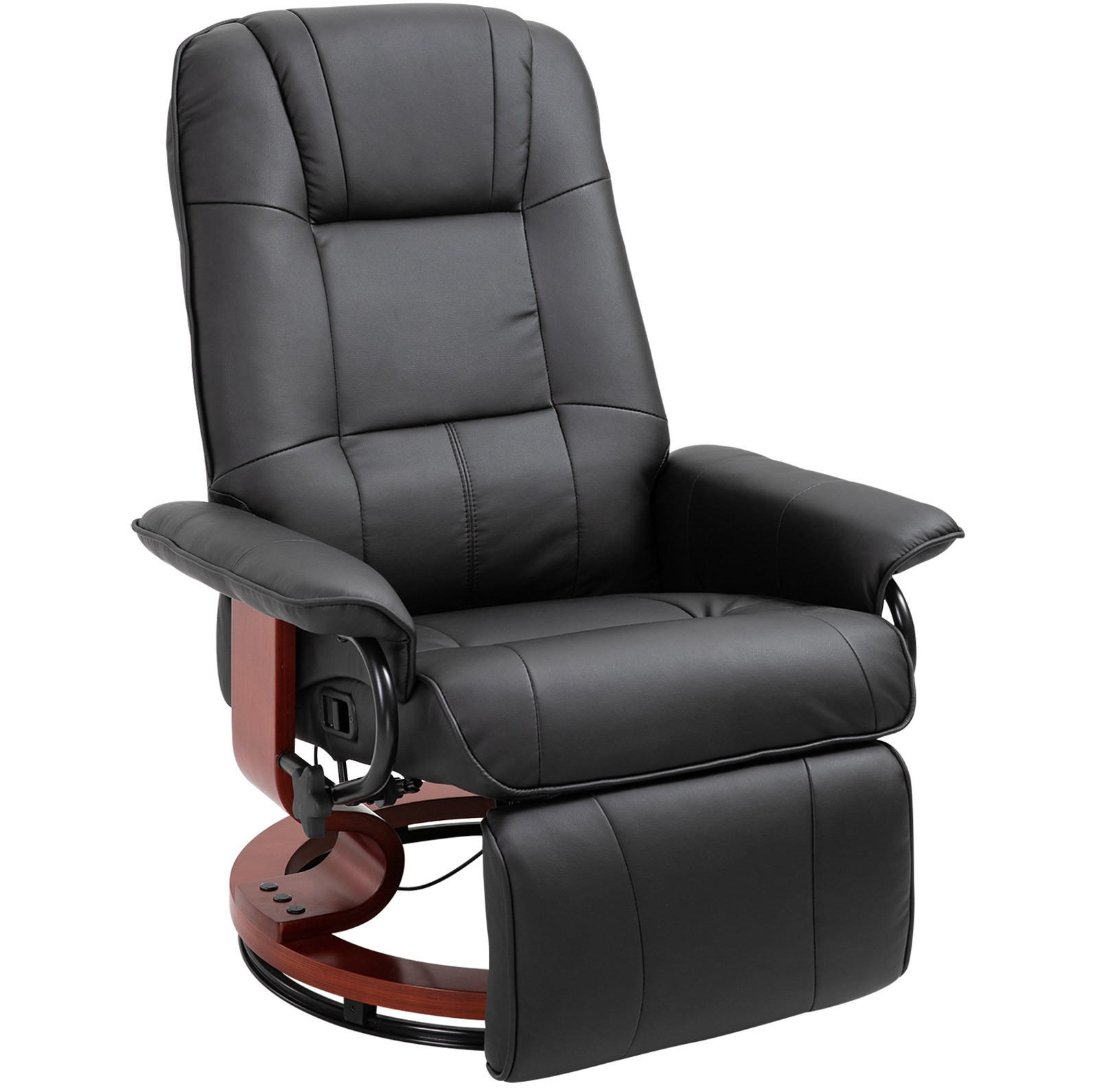 RELAXSESSEL 78/100/87 cm Schwarz aus Schaumstoff mit Liegefunktion - Schwarz, Kunststoff (87/100/78cm) - OKMYHOME