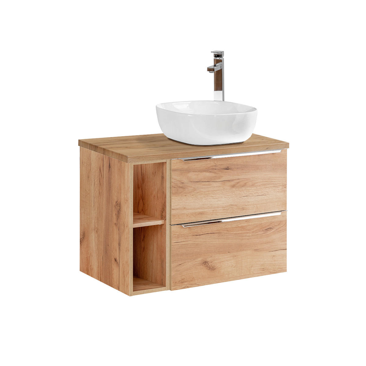 WASCHTISCH 80.4cm April Holz - Braun, Holzwerkstoff (80.4/59/46cm) - Petits-meubles