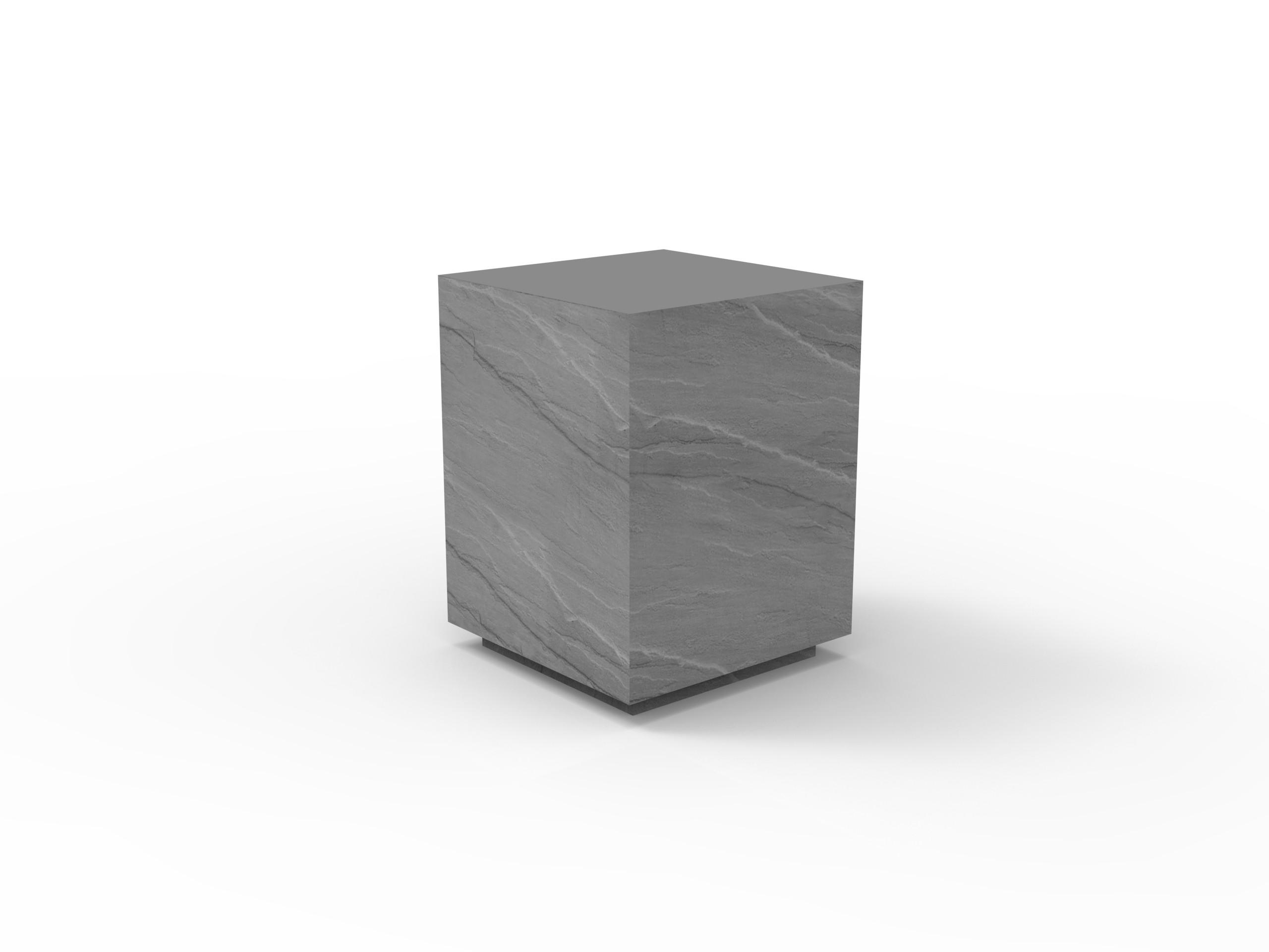 BEISTELLTISCH COLORADO aus GF-Beton, Wetterbeständig, 35x35x46 cm - Grau, Naturmaterialien (35/35/46cm) - Elementi