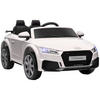 KINDER Elektroauto 12V Kinderauto mit 2,4G Fernbedienung, Musik, Weiß - Weiß, Metall (102/60/44cm) - HOMCOM