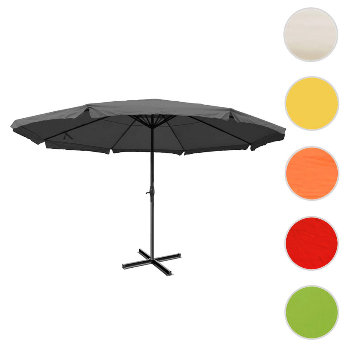 SONNENSCHIRM PRO Anthrazit - Anthrazit, Textil (500/500cm) - MCW