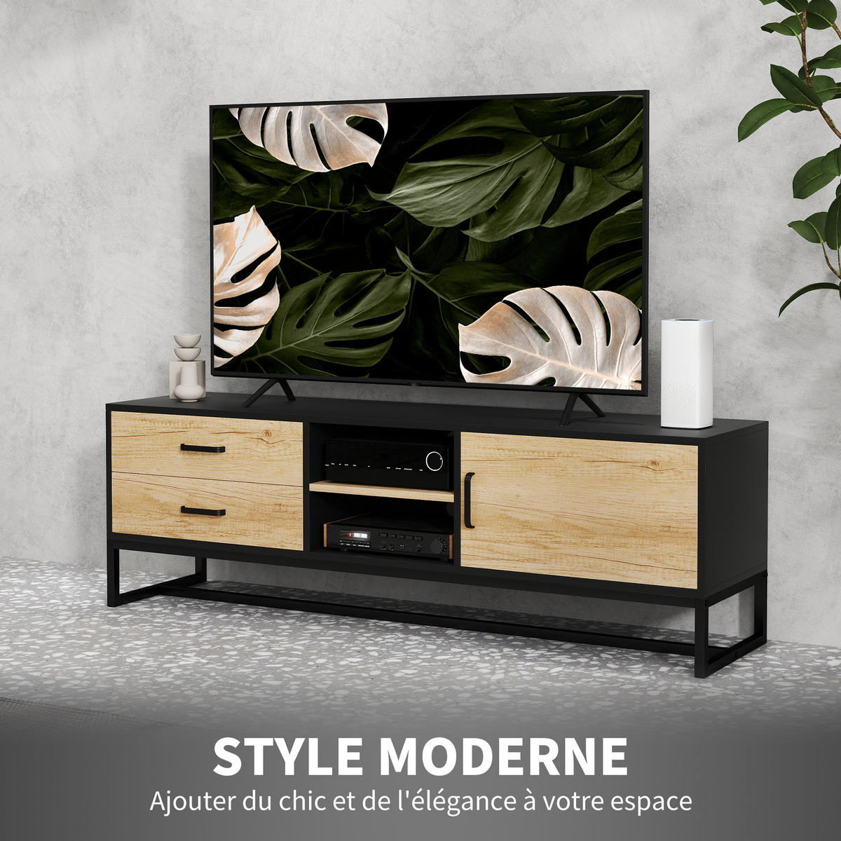 TV-MÖBEL Braun 1 Stück - Braun, Holzwerkstoff (140/45/35cm) - GiPP