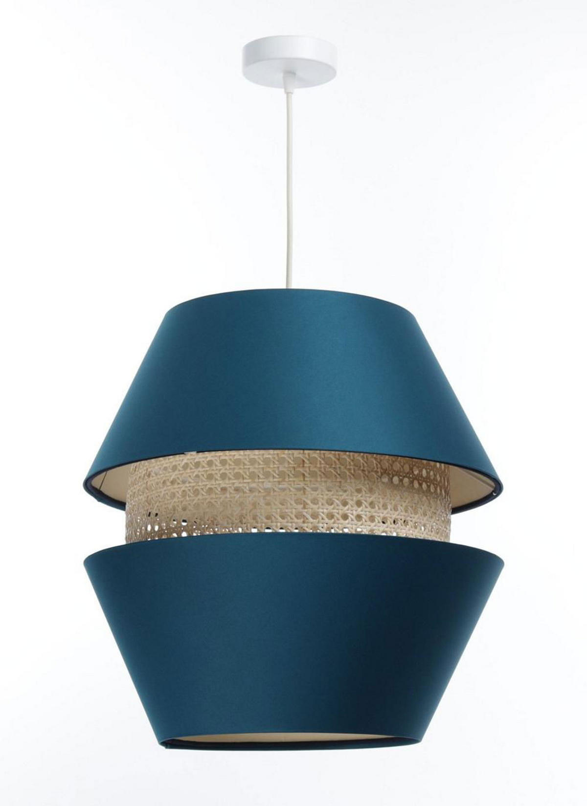 HÄNGELEUCHTE Türkis 40/40 cm - Türkis, Kunststoff (40/1.3/40cm) - ONZENO