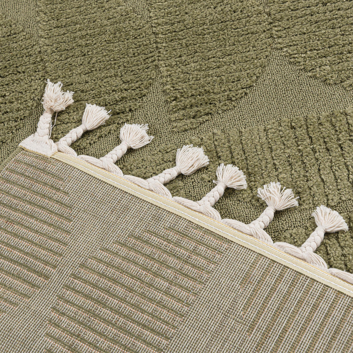 TEPPICH Grün Geometrisch, Moderne - 200 x 300 cm - Hellgrün/Grün, Textil (200/300cm) - Mazovia