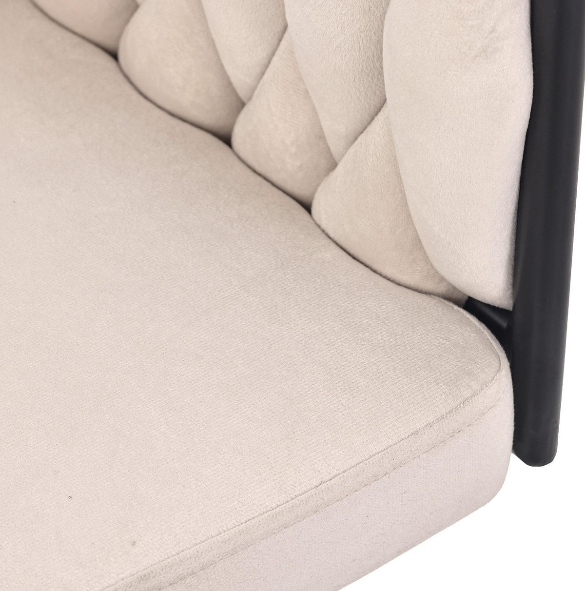 ESSZIMMERSTUHL drehbar Samt Beige 4er-Set - Beige, Metall (54/72/59.1cm) - Meubliv