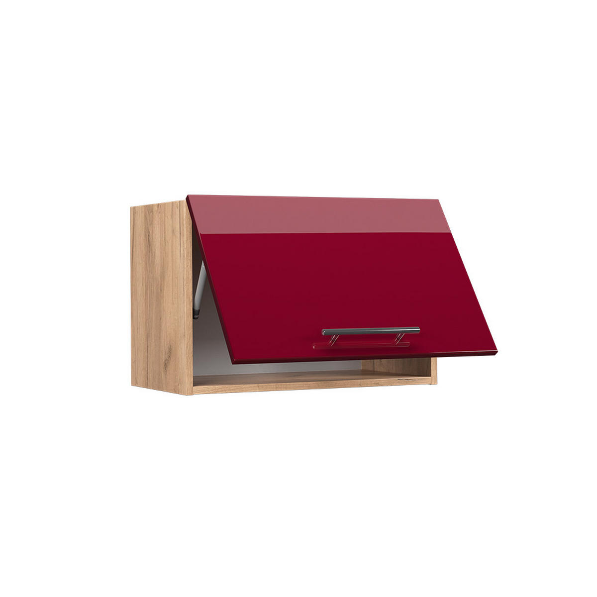HÄNGESCHRANK Fame-Line Bordeaux Hochglanz 60 cm Flach - Honigeiche/Bordeaux, Holzwerkstoff (60/40/34.1cm) - Vicco