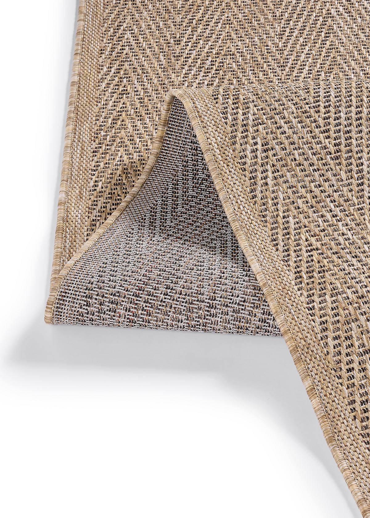 TEPPICH YUCANA Beige Outdoor Flachgewebe 120/170 cm - Beige, Textil (120/170cm) - Tapiso