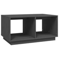 COUCHTISCH Grau 80x50x40 cm Massivholz Kiefer - Grau, Holz (80/50/40cm) - furnicato