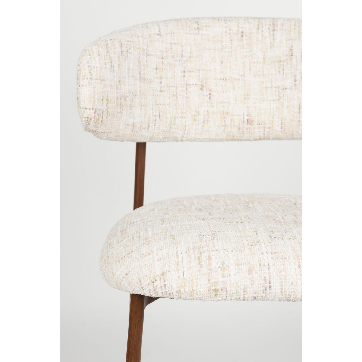 BARHOCKER Claes mit Rückenlehne 65 cm Creme - 2 er Set - Weiß, Kunststoff (44/94/51cm)