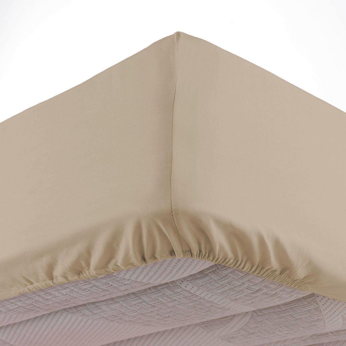 SPANNBETTLAKEN Baumwolle Linette 160/200 cm - Beige, Naturmaterialen (200/160cm) - Douceur d´intérieur