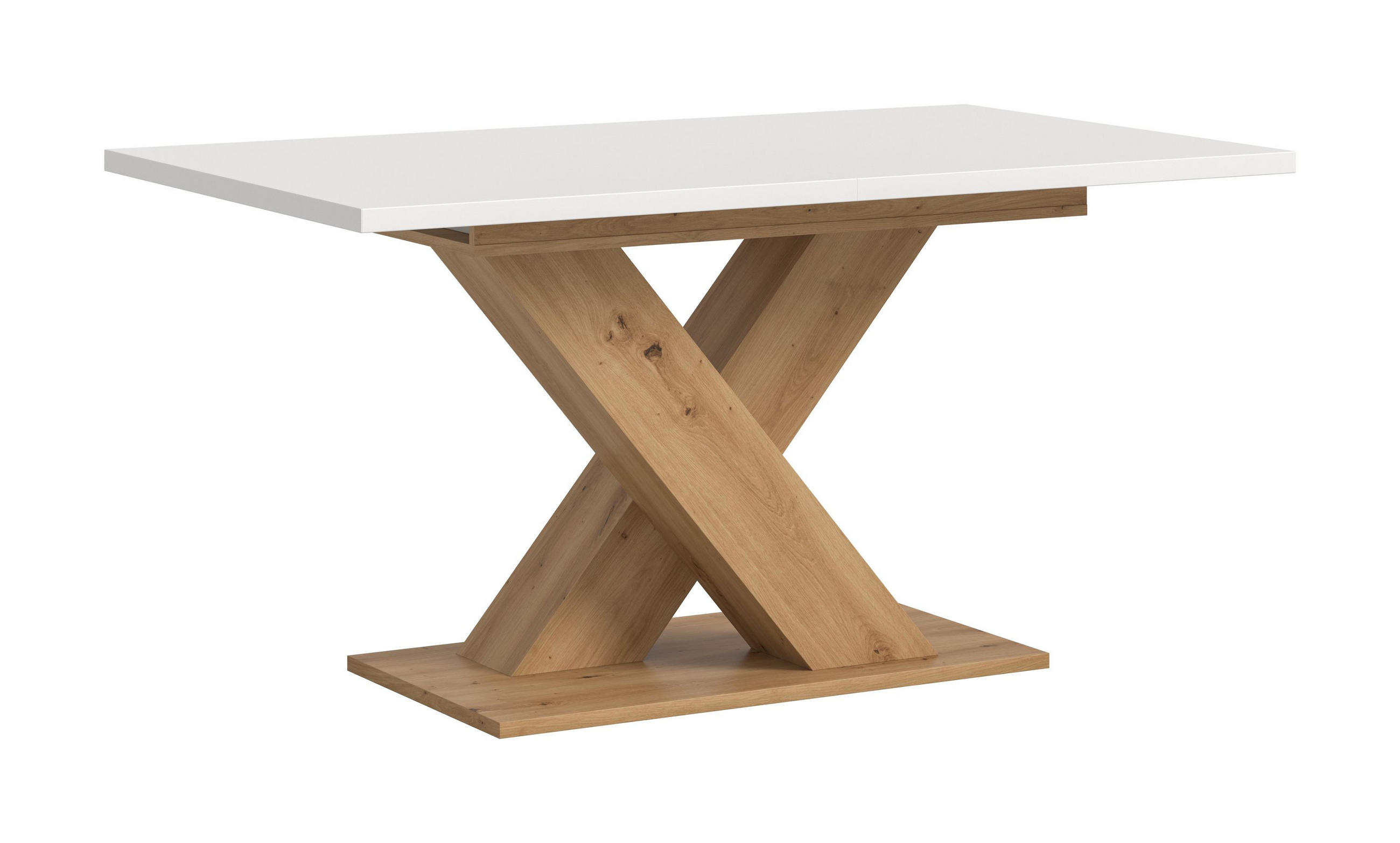 ESSTISCH MOTION (B/H/T: ca. 150/76/90 cm) in Artisan Oak Nachbildung/weiß - Eiche Artisan, Holzwerkstoff (90/150/76cm)