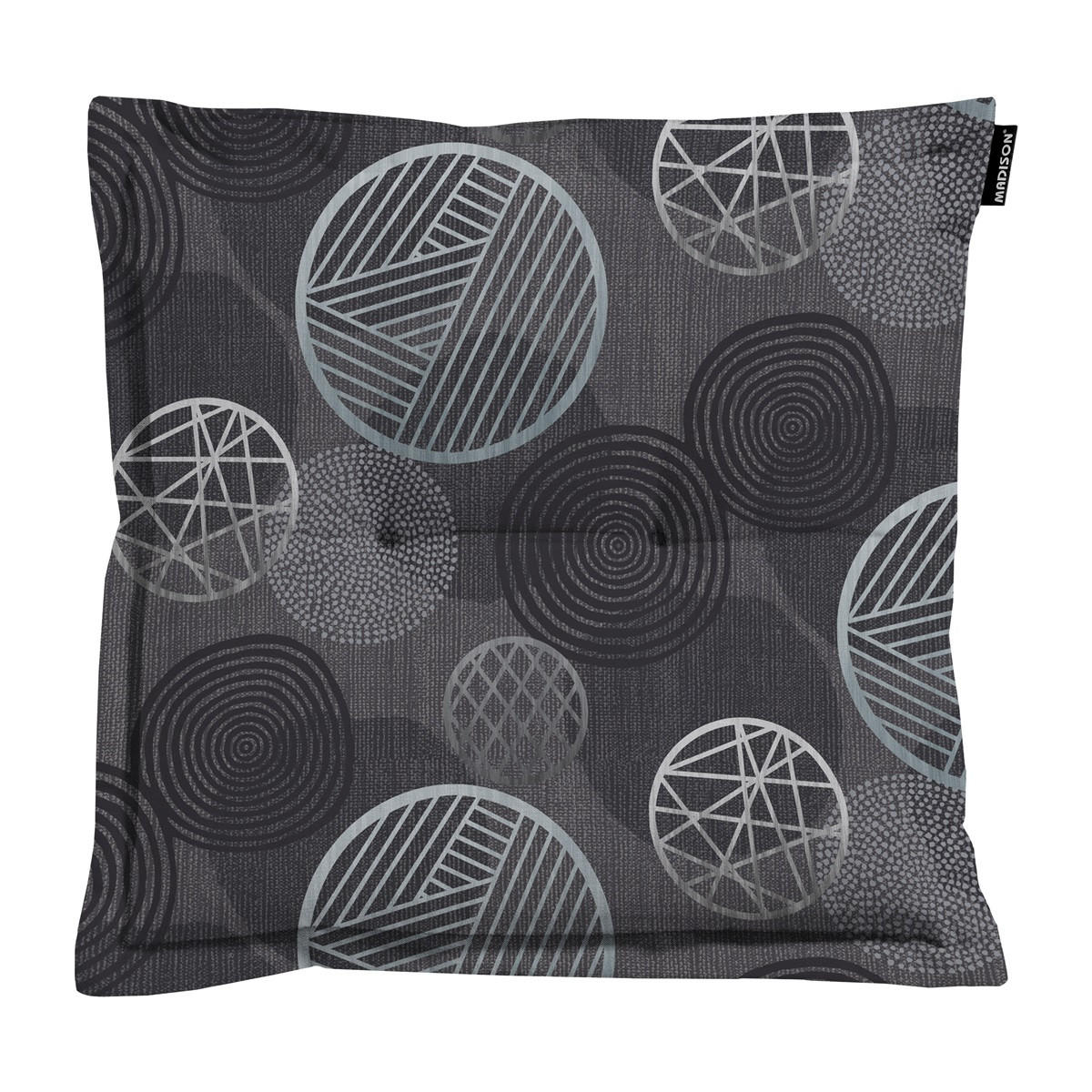 SITZKISSEN Kreis 50/50 cm 4er-Set - Grau, Textil (50/5/50cm) - Madison