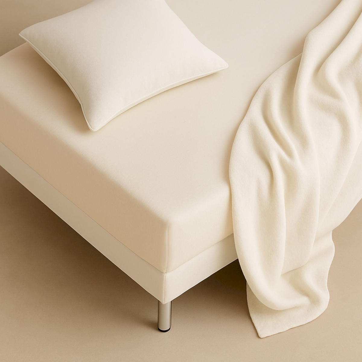 NAPÍNACIE prestieradlo FLAT - biela, textil (200/200cm) - Schöner Wohnen