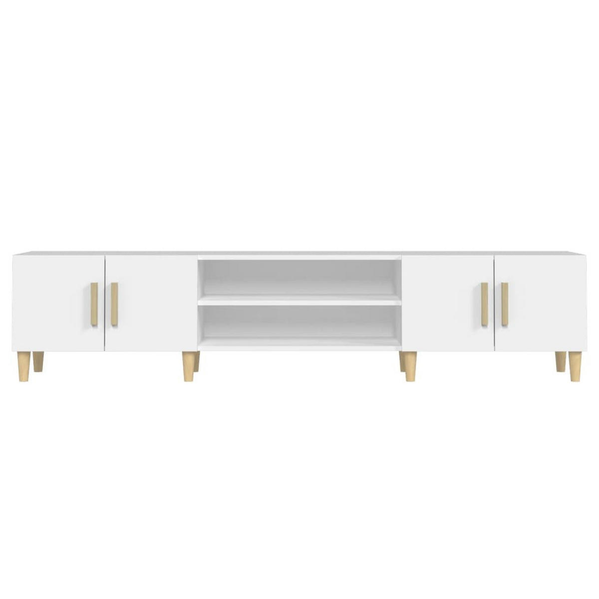 TV-SCHRANK Weiss 180/31,5/40 Cm Holzwerkstoff - Weiß, Holzwerkstoff (31.5/40/180cm) - vidaXL