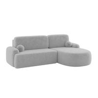 ECKSOFA mit Schlaffunktion und Bettkasten LIRA-L - 264x172x89 Grau - Grau, Holzwerkstoff/Textil (172/264cm) - ALTDECOR