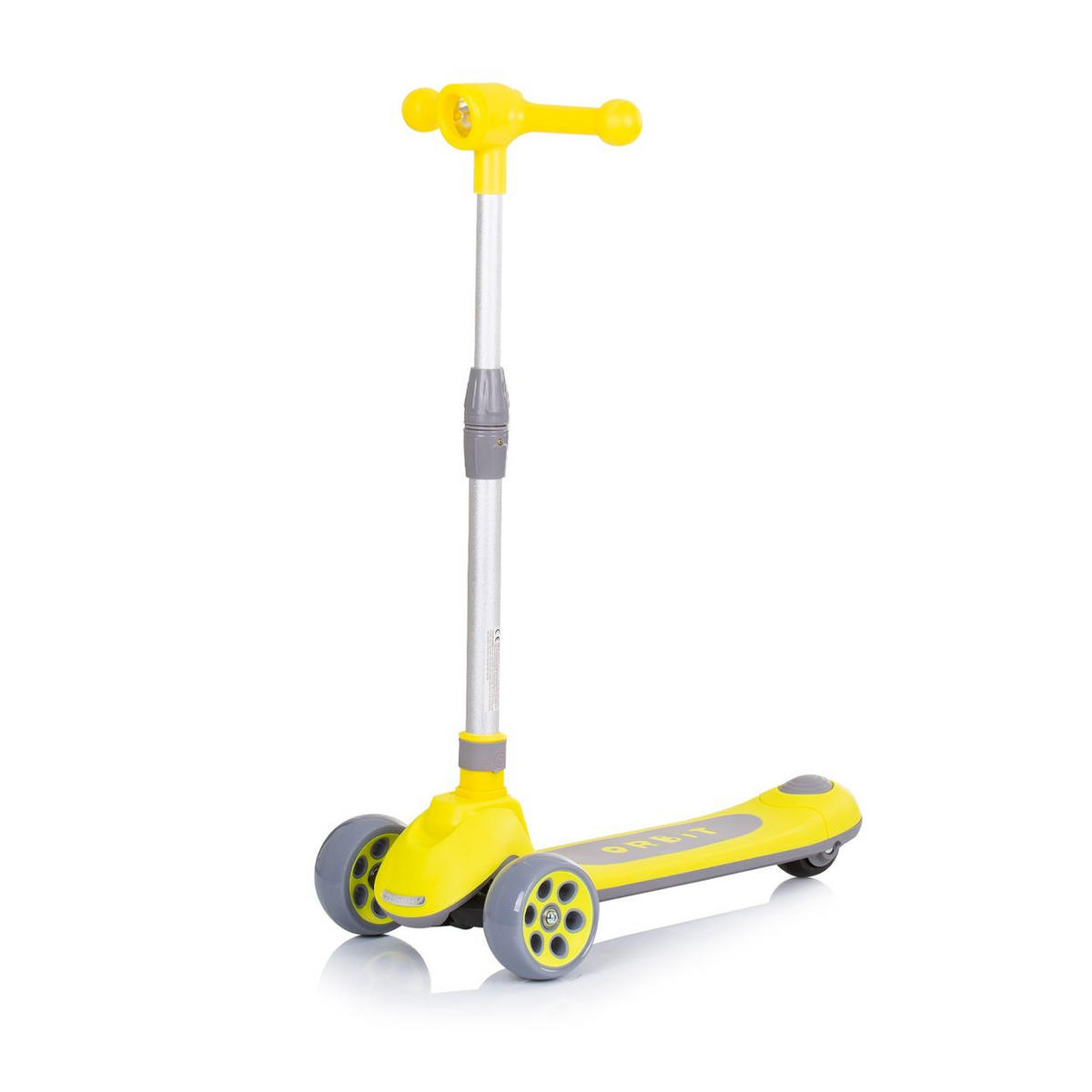 KINDERROLLER Orbit gelb Bremse Lenker höhenverstellbar klappbar - Gelb, Metall (54/23/65cm) - Chipolino