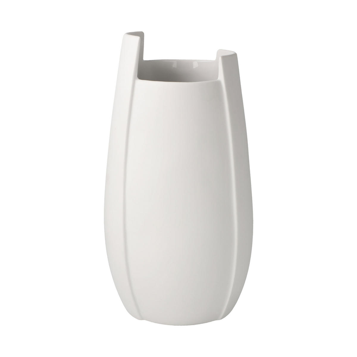 VASE Ova weiß 21 cm - Weiß, Keramik (21cm) - Goebel
