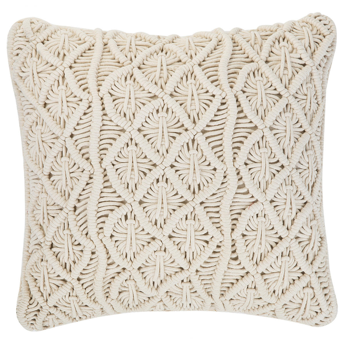 DEKOKISSEN 2er-Set Beige 45/45 cm Goreme - Beige, Textil (45/45cm) - Beliani