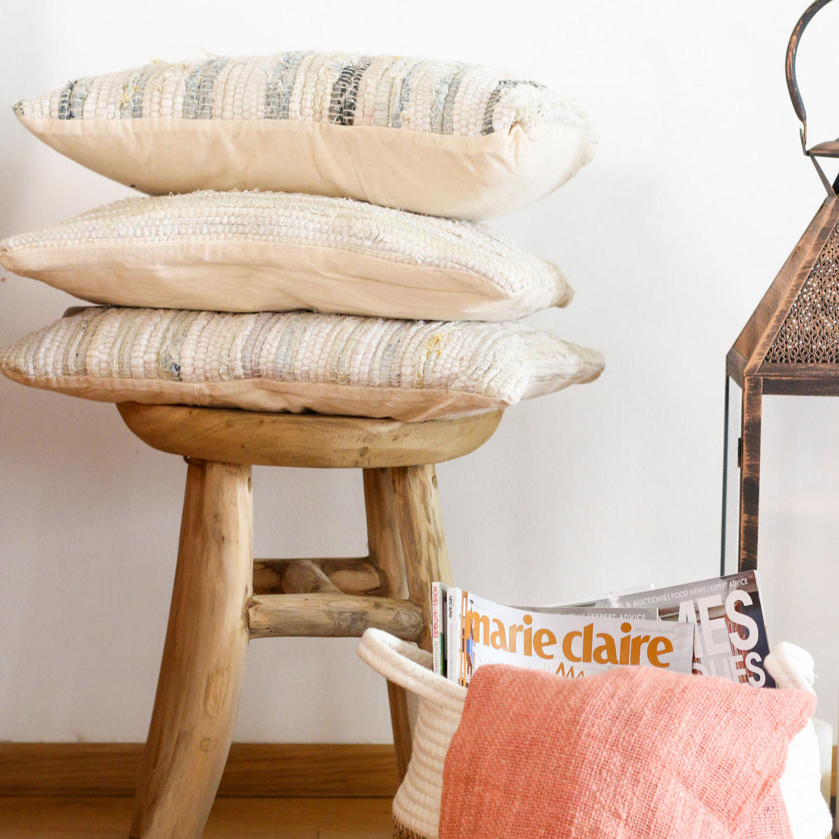 SOFAKISSEN Beige 45/45/10 cm - Beige, Textil (45/45cm) - Mobili Rebecca