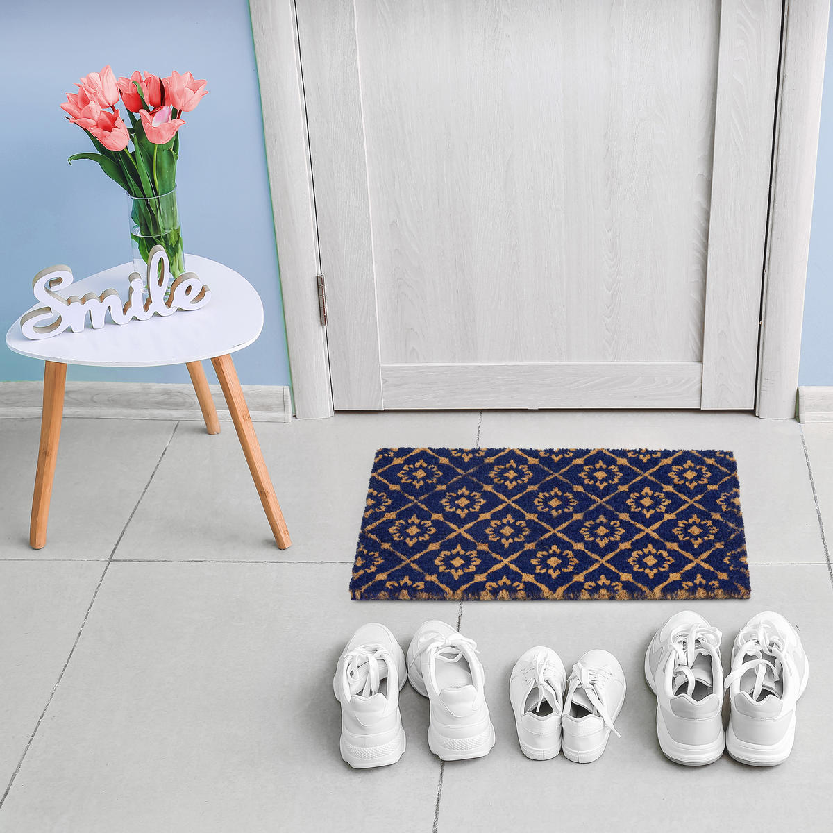 FUSSMATTE - Multicolor, Kunststoff/Textil (60/40cm) - Relaxdays
