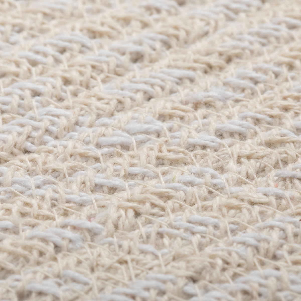 HANDWEBTEPPICH 150/150 cm Bali Plain - Creme, Naturmaterialien (150/150cm) - Steffensmeier