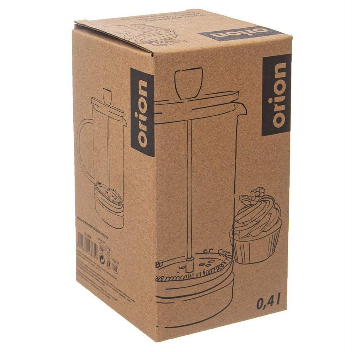 TEEKANNE Beige 7.5/10/17 cm 52955 - Beige, Glas (0.4L) - Orion 