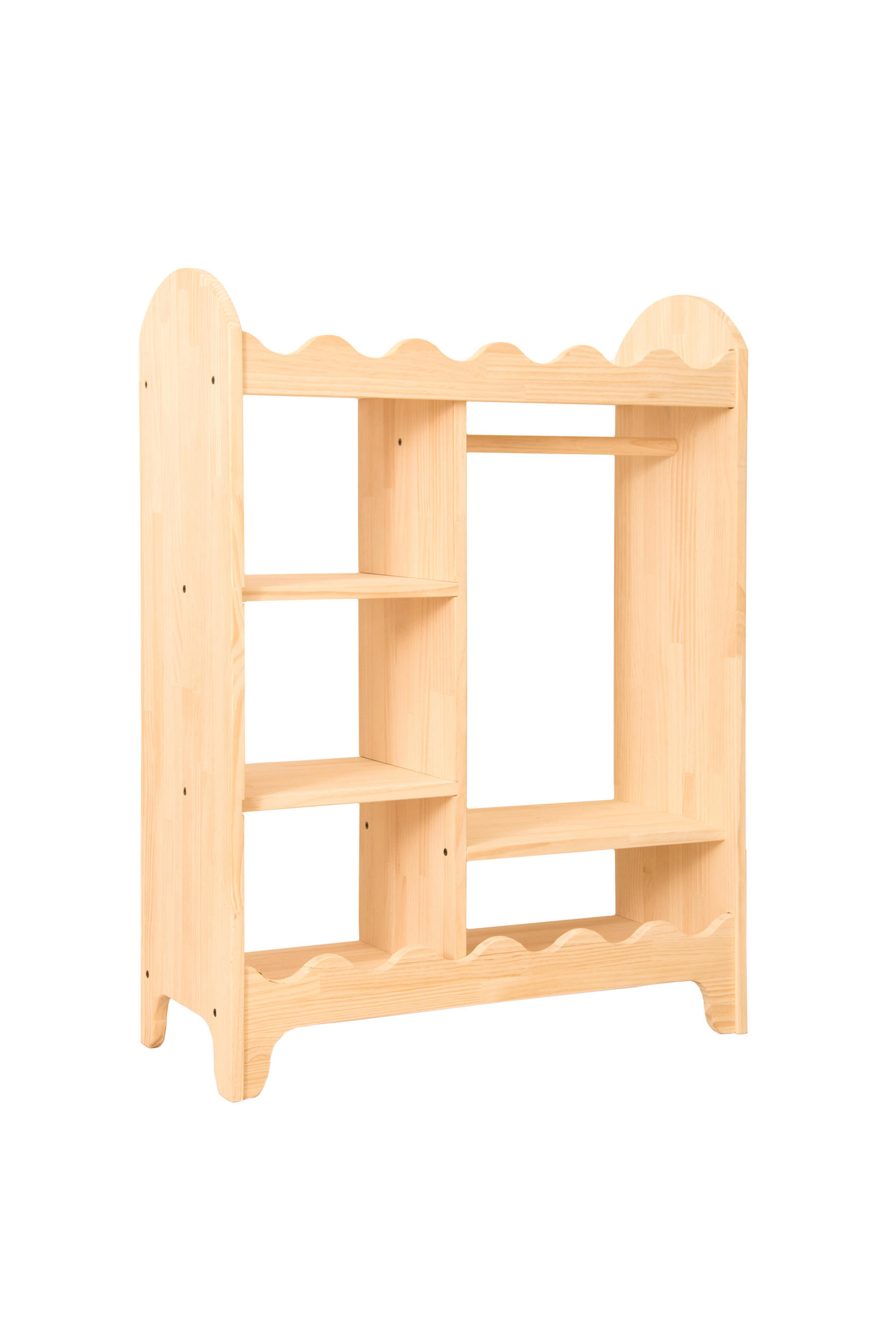 KLEIDERSCHRANK Montessori-Stil OTTO - Naturfarben, Holz (75/100/30cm) - RNT By Really Nice Things