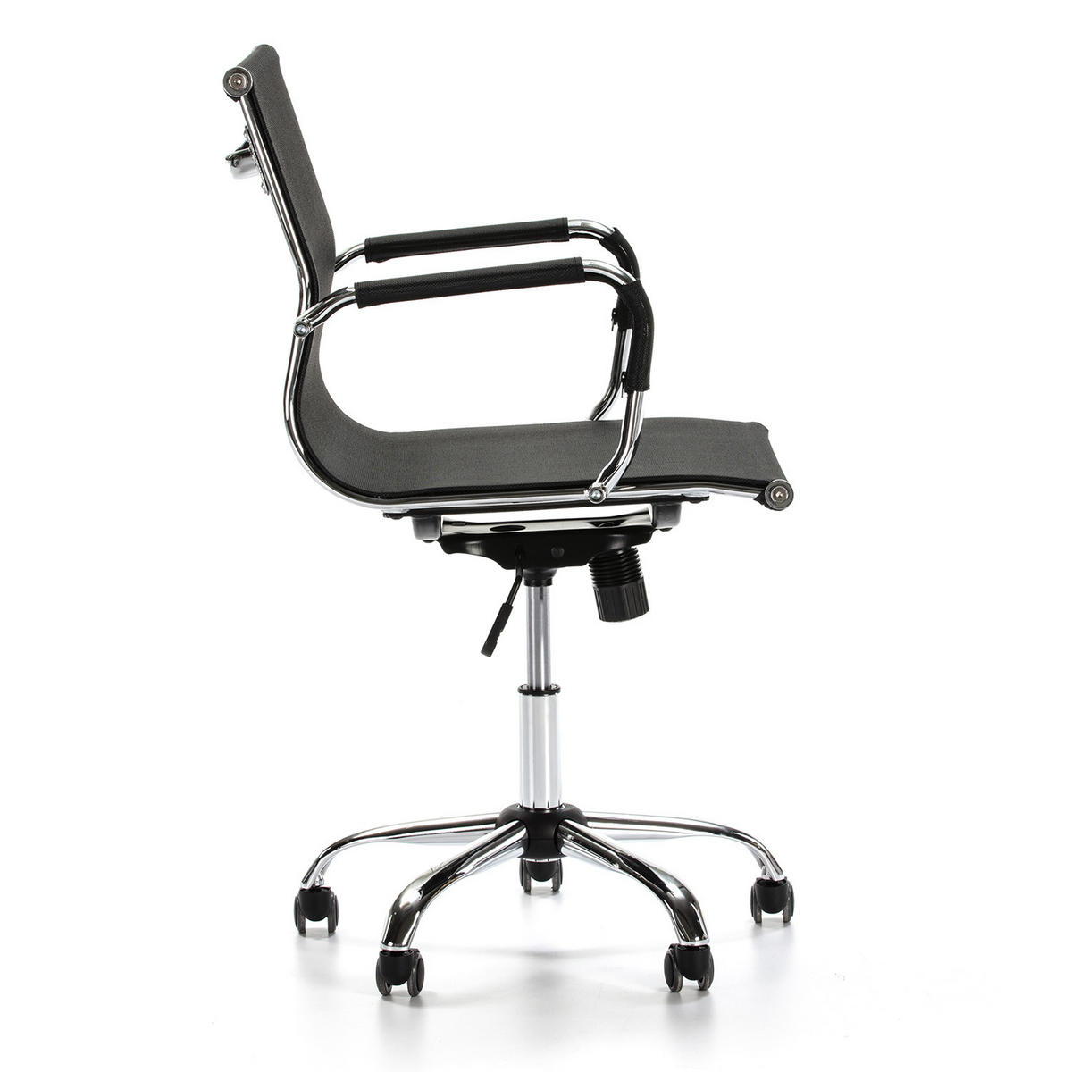 SCAUN rotativ Oxford cu funcție de pat - negru, material textil (53/92/61cm) - VS Venta-stock