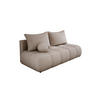 SOFA COCO MINI SCHLAFSOFA mit Bettfunktion, Anthology Stoffbezug, 2-Sitzer, freistehend, Größe: 205x105x97 cm, Beige - Greige, Holz/Textil (205/97/105cm) - DomoHome